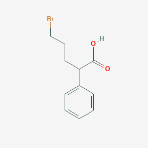 molecular formula C11H13BrO2 B1616715 5-Bromo-2-phenylpentanoic acid CAS No. 5464-04-0
