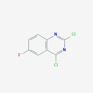 molecular formula C8H3Cl2FN2 B161674 2,4-Dichloro-6-fluoroquinazoline CAS No. 134517-57-0