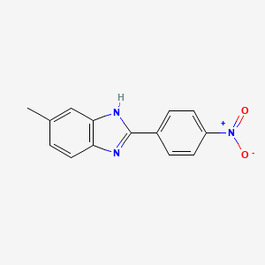 6-methyl-2-(4-nitrophenyl)-1H-benzimidazole