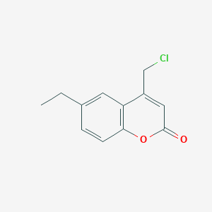molecular formula C12H11ClO2 B1616770 4-(chloromethyl)-6-ethyl-2H-chromen-2-one CAS No. 637751-75-8