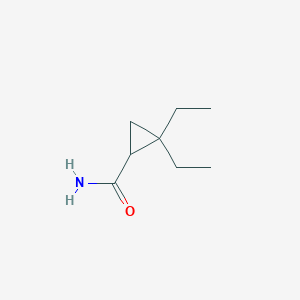 molecular formula C8H15NO B1616772 2,2-Diethylcyclopropane-1-carboxamide CAS No. 75885-56-2