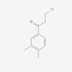 molecular formula C11H13ClO B1616777 3-Chloro-1-(3,4-dimethylphenyl)propan-1-one CAS No. 22422-23-7