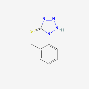 molecular formula C8H8N4S B1616781 1-o-Tolyl-1H-tetrazole-5-thiol CAS No. 53662-42-3