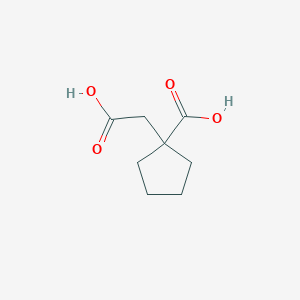 molecular formula C8H12O4 B1616793 1-(Carboxymethyl)cyclopentanecarboxylic acid CAS No. 62953-73-5