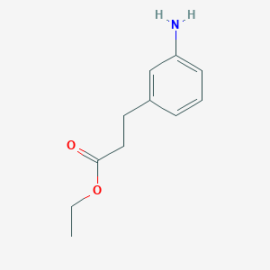 molecular formula C11H15NO2 B161680 Ethyl 3-(3-aminophenyl)propanoate CAS No. 10039-64-2