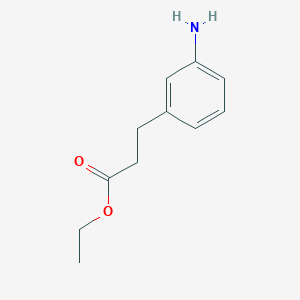 molecular formula C11H15NO2 B161680 Ethyl 3-(m-aminophenyl)propionate CAS No. 10039-64-2