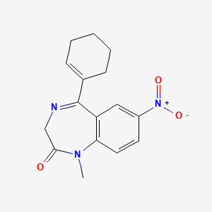 molecular formula C16H17N3O3 B1616808 Menitrazepam CAS No. 28781-64-8