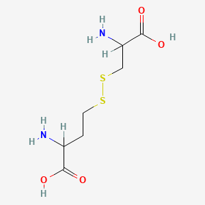 molecular formula C7H14N2O4S2 B1616810 2-Amino-4-[(2-amino-2-carboxyethyl)disulfanyl]butanoic acid CAS No. 4985-47-1