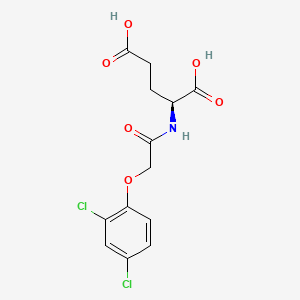 molecular formula C13H13Cl2NO6 B1616822 N-((2,4-Dichlorophenoxy)acetyl)-L-glutamic acid CAS No. 32773-59-4