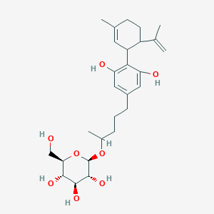 molecular formula C27H40O8 B161684 4''-Hydroxycannabidiol glucoside CAS No. 126420-96-0