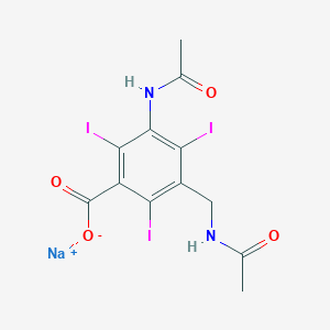 molecular formula C12H10I3N2NaO4 B161685 Sodium iodamide CAS No. 10098-82-5