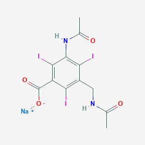 molecular formula C12H10I3N2NaO4 B161685 Iodamide Sodium CAS No. 10098-82-5