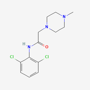 molecular formula C13H17Cl2N3O B1616852 Acetanilide, 2',6'-dichloro-2-(4-methylpiperazino)- CAS No. 67624-93-5