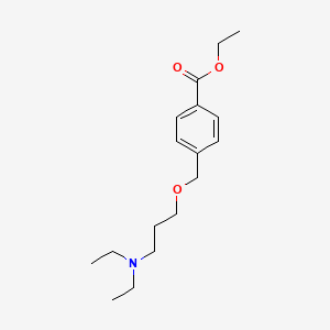 molecular formula C17H27NO3 B1616859 ethyl 4-[3-(diethylamino)propoxymethyl]benzoate CAS No. 78329-98-3