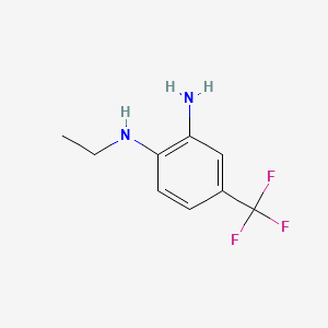 molecular formula C9H11F3N2 B1616870 1,2-Benzenediamine, N1-ethyl-4-(trifluoromethyl)- CAS No. 30377-63-0