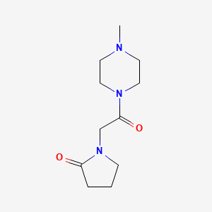 1-Methyl-4-((2-oxo-1-pyrrolidinyl)acetyl)piperazine