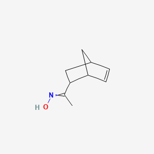 molecular formula C9H13NO B1616896 Ethanone, 1-bicyclo[2.2.1]hept-5-en-2-yl-, oxime CAS No. 65416-21-9