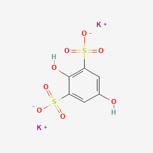 molecular formula C6H6O8S2 B1616898 Dipotassium 2,5-dihydroxybenzene-1,3-disulphonate CAS No. 51579-80-7