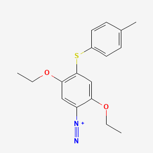 molecular formula C17H19N2O2S+ B1616900 Benzenediazonium, 2,5-diethoxy-4-[(4-methylphenyl)thio]- CAS No. 48193-77-7