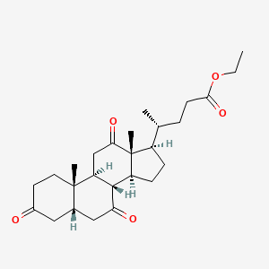 molecular formula C26H38O5 B1616901 Ethyl 3,7,12-trioxo-5betacholan-24-oate CAS No. 52718-49-7