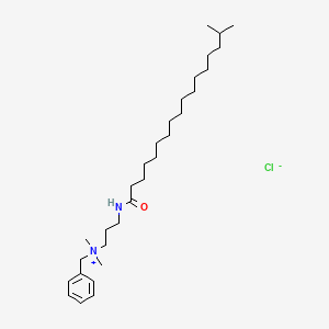 molecular formula C30H55ClN2O B1616903 Isostearaminopropalkonium chloride CAS No. 67633-59-4