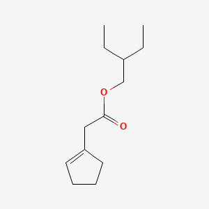 1-Cyclopentene-1-acetic acid, 2-ethylbutyl ester