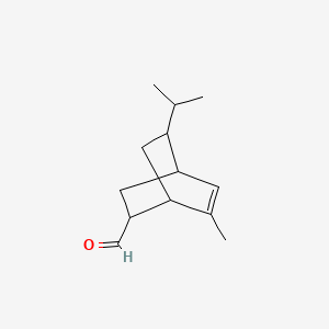 molecular formula C13H20O B1616911 BICYCLO[2.2.2]OCT-5-ENE-2-CARBOXALDEHYDE,6-METHYL-8-(1-METHYLETHYL)- CAS No. 67845-30-1