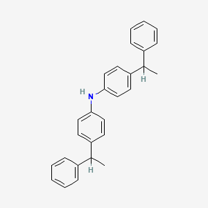 4-(1-Phenylethyl)-n-[4-(1-phenylethyl)phenyl]aniline