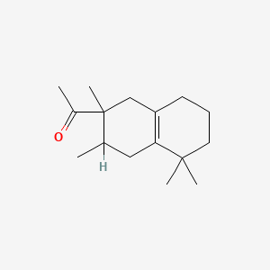 molecular formula C16H26O B1616920 Ethanone, 1-(1,2,3,4,5,6,7,8-octahydro-2,3,5,5-tetramethyl-2-naphthalenyl)- CAS No. 54464-59-4