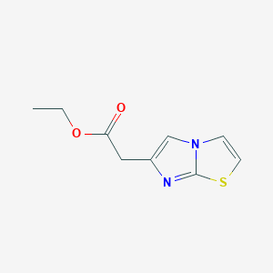 molecular formula C9H10N2O2S B1616953 Imidazo[2,1-b]thiazol-6-yl-acetic acid ethyl ester CAS No. 57332-73-7