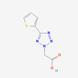 molecular formula C7H6N4O2S B1616954 (5-thien-2-yl-2H-tetrazol-2-yl)acetic acid CAS No. 36855-10-4