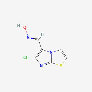 molecular formula C6H4ClN3OS B1616959 N-[(6-chloroimidazo[2,1-b][1,3]thiazol-5-yl)methylidene]hydroxylamine CAS No. 23576-85-4