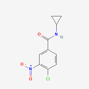 molecular formula C10H9ClN2O3 B1616967 4-Chloro-n-cyclopropyl-3-nitrobenzamide CAS No. 90797-58-3