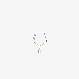molecular formula C4H7P B161697 2,3-Dihydro-1H-phosphole CAS No. 1769-52-4