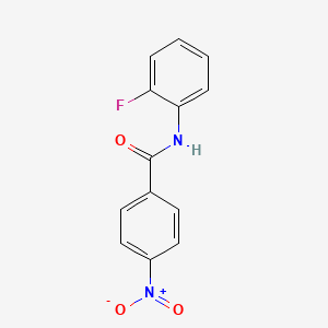 molecular formula C13H9FN2O3 B1616972 N-(2-fluorophenyl)-4-nitrobenzamide CAS No. 5336-54-9