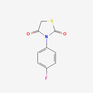 molecular formula C9H6FNO2S B1616977 3-(4-fluorophenyl)thiazolidine-2,4-dione CAS No. 51964-22-8
