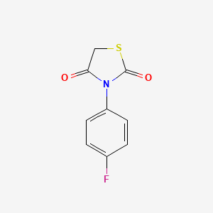 molecular formula C9H6FNO2S B1616977 3-(4-Fluorophenyl)-1,3-thiazolidine-2,4-dione CAS No. 51964-22-8