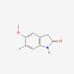 molecular formula C10H11NO2 B1616978 5-Methoxy-6-methylindolin-2-one CAS No. 56473-79-1