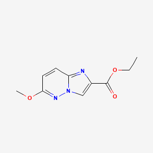 molecular formula C10H11N3O3 B1616980 Ethyl 6-methoxyimidazo[1,2-b]pyridazine-2-carboxylate CAS No. 64068-06-0