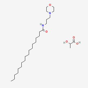 molecular formula C28H56N2O5 B1616985 4-[3-(Stearoylamino)propyl]morpholinium lactate CAS No. 55852-14-7