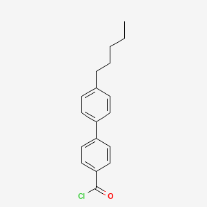 molecular formula C18H19ClO B1616987 [1,1'-Biphenyl]-4-carbonyl chloride, 4'-pentyl- CAS No. 59748-37-7