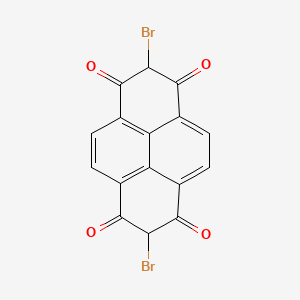 molecular formula C16H6Br2O4 B1616997 1,3,6,8(2H,7H)-Pyrenetetrone, 2,7-dibromo- CAS No. 68516-49-4