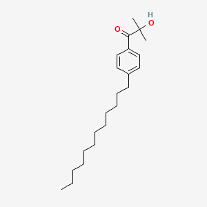 molecular formula C22H36O2 B1617010 1-(4-Dodecylphenyl)-2-hydroxy-2-methylpropan-1-one CAS No. 69673-80-9