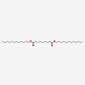 molecular formula C33H64O4 B1617028 Nonanedioic acid, didodecyl ester CAS No. 26719-99-3