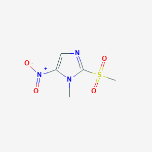 molecular formula C5H7N3O4S B161703 1-Methyl-2-(methylsulfonyl)-5-nitro-1h-imidazole CAS No. 1615-53-8
