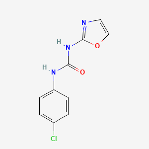 molecular formula C10H8ClN3O2 B1617030 1-(p-Chlorophenyl)-3-(2-oxazolyl)urea CAS No. 35629-50-6