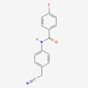 molecular formula C15H11FN2O B1617033 N-[4-(cyanomethyl)phenyl]-4-fluorobenzamide CAS No. 528534-17-0