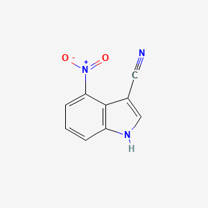 molecular formula C9H5N3O2 B1617053 4-nitro-1H-indole-3-carbonitrile CAS No. 4770-00-7