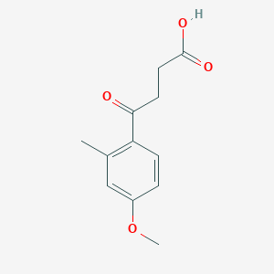 molecular formula C12H14O4 B1617056 4-(4-Methoxy-2-methylphenyl)-4-oxobutanoic acid CAS No. 67405-48-5