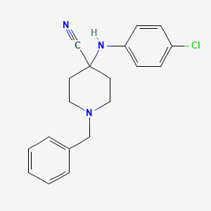1-Benzyl-4-[(4-chlorophenyl)amino]piperidine-4-carbonitrile